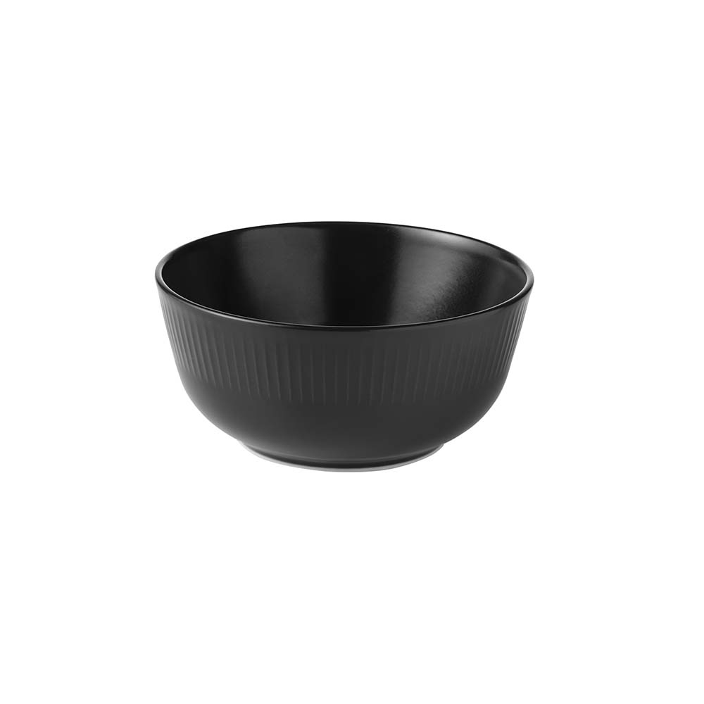 Groovy - skål stentøj, sort, 14,5 cm Groovy - skål stentøj, sort, 14,5 cm