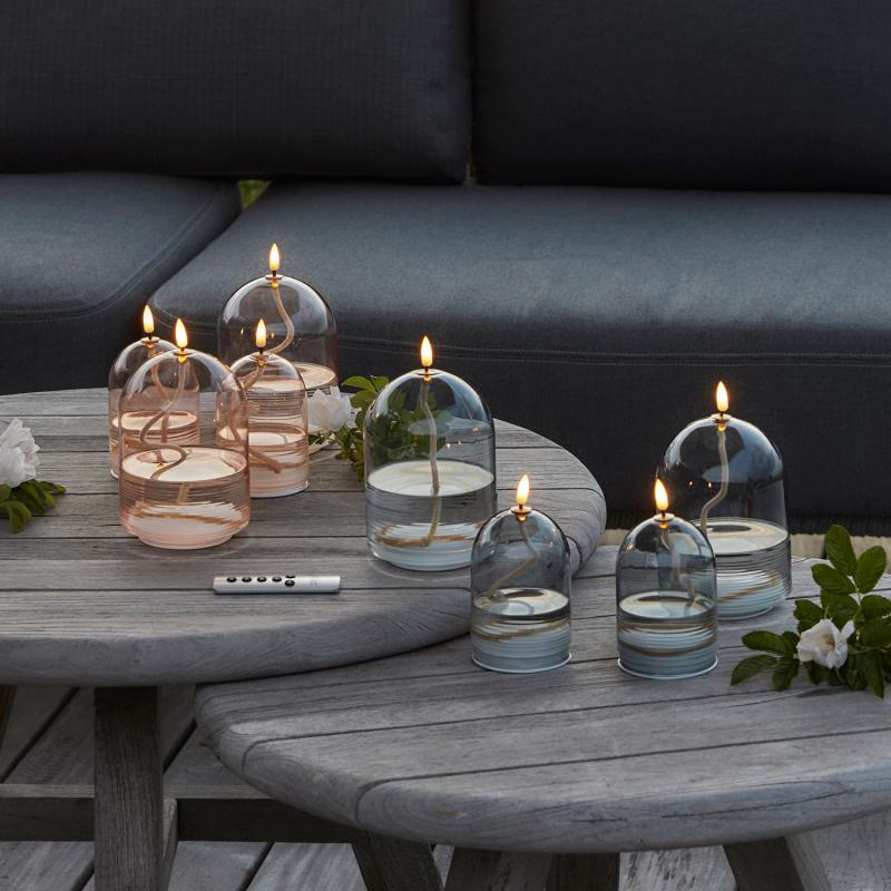 Sirius Dea Olielampe Ø8xH11 cm, Grå