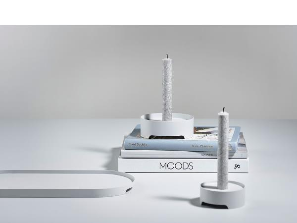 Zone Singles Lysestage Dia. 12 x 4,2 cm Varm Grå* Zone Singles Lysestage Dia. 12 x 4,2 cm Varm Grå*