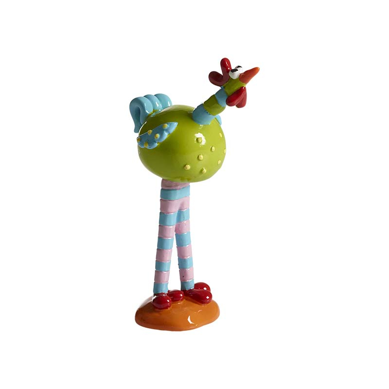 Gyllenkrok med ben, grøn H.12cm Gyllenkrok med ben, grøn H.12cm
