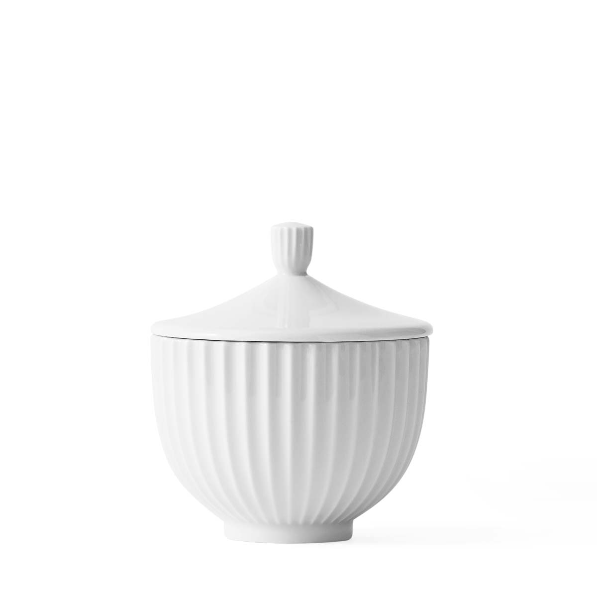 Lyngby Bonbonniere Ø10 cm hvid porcelæn Lyngby Bonbonniere Ø10 cm hvid porcelæn