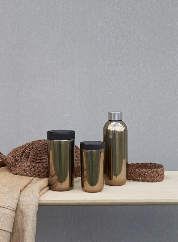 To Go Click d. steel, 0,2 l, dark gold*