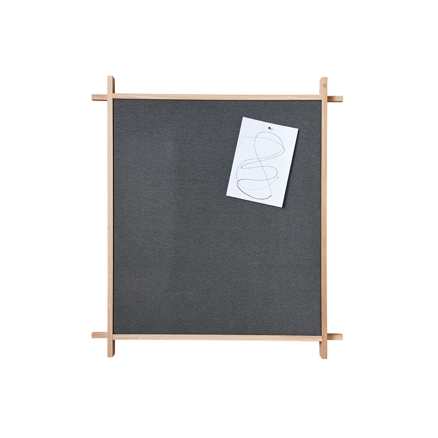 Collect Opslagstavle - Large , L94xD6xH104 cm - Eg - Hvidpigm. Mat Lak
