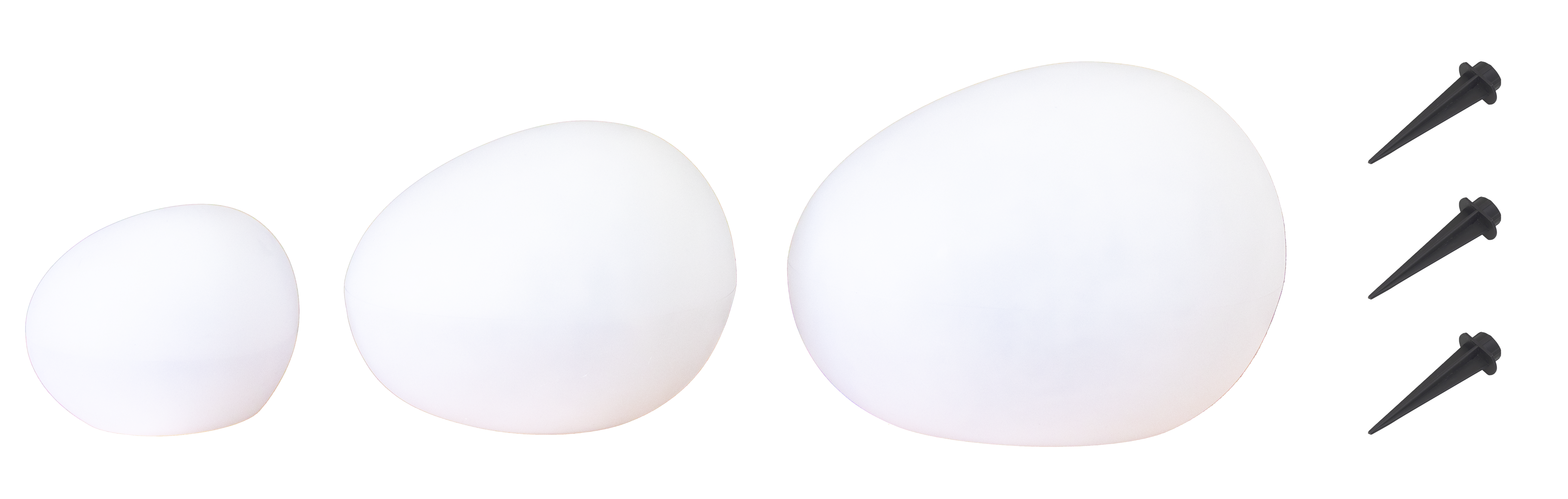 Skandi LED Solcelle "Sten" - 3 pak