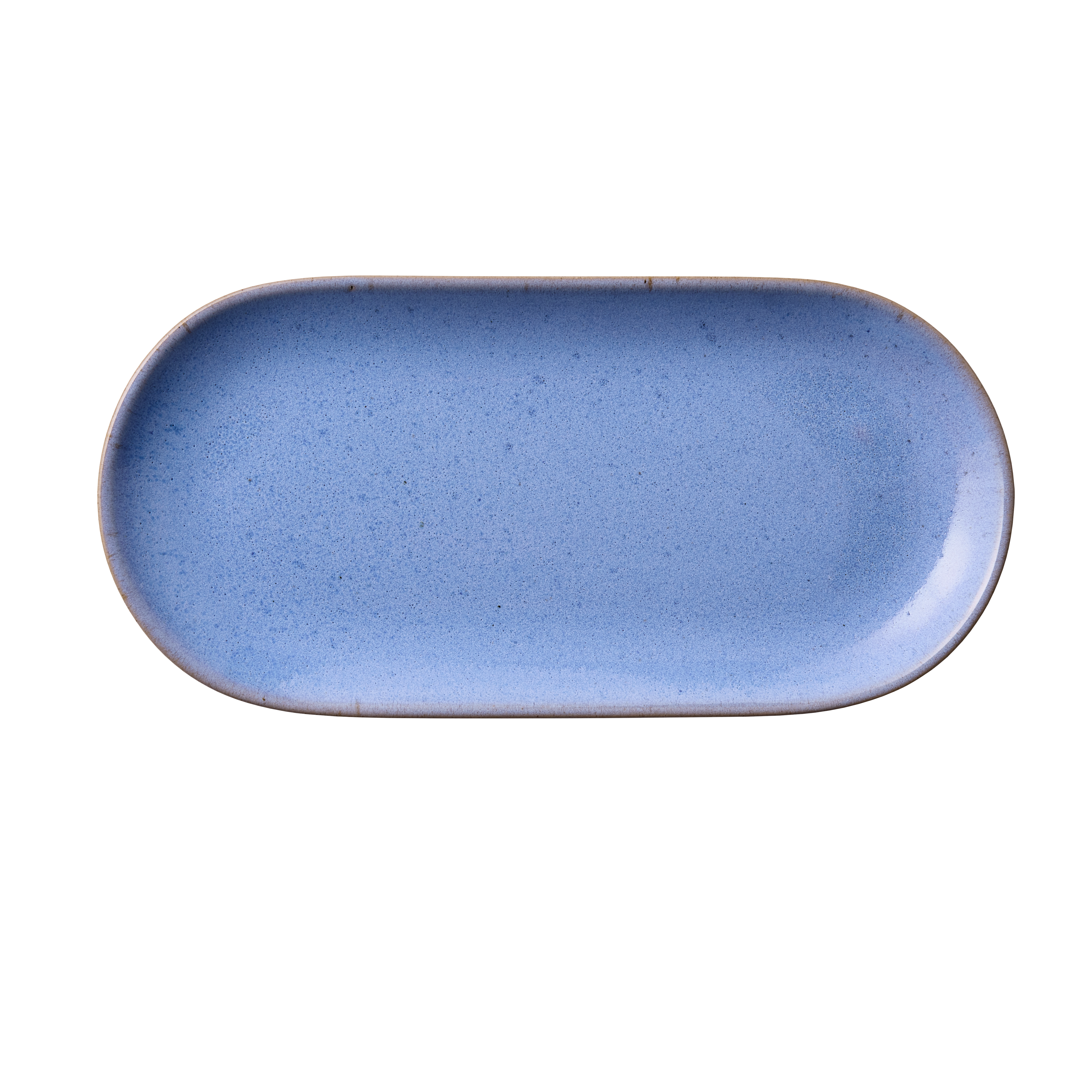 RAW Colour - oval tallerken 25x12x1,5 cm. Blueish
