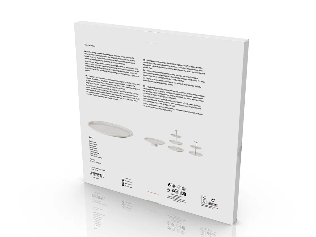 Zone Serveringsfad Eau 32 cm Offwhite Porcelæn Zone Serveringsfad Eau 32 cm Offwhite Porcelæn
