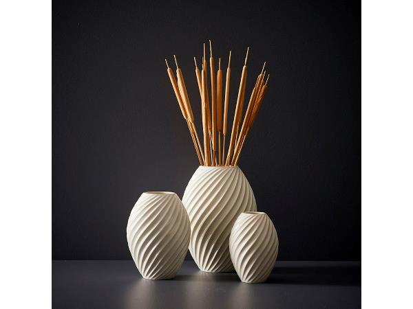 Morsø River Vase 26 cm Hvid Morsø River Vase 26 cm Hvid