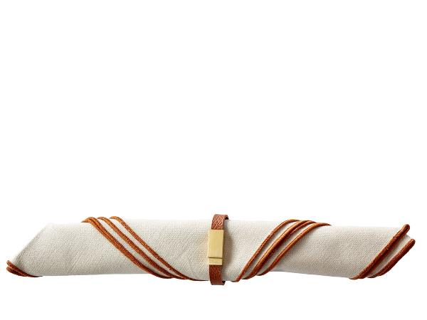 BITZ Servietringe 17 cm 4 stk. Sort/Brun* BITZ Servietringe 17 cm 4 stk. Sort/Brun*