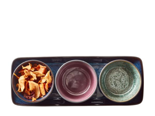 BITZ Tapassæt 38 x 14 x 7 cm 4 dele Sort/Flerfarvet* BITZ Tapassæt 38 x 14 x 7 cm 4 dele Sort/Flerfarvet*