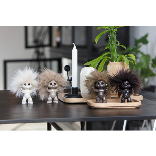 Mørk brun/ mørk brunt hår, 9 cm, Lykketrold* Mørk brun/ mørk brunt hår, 9 cm, Lykketrold*