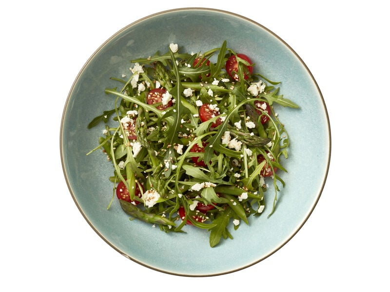 Salatskål 24cm Grå/lyseblå BITZ*