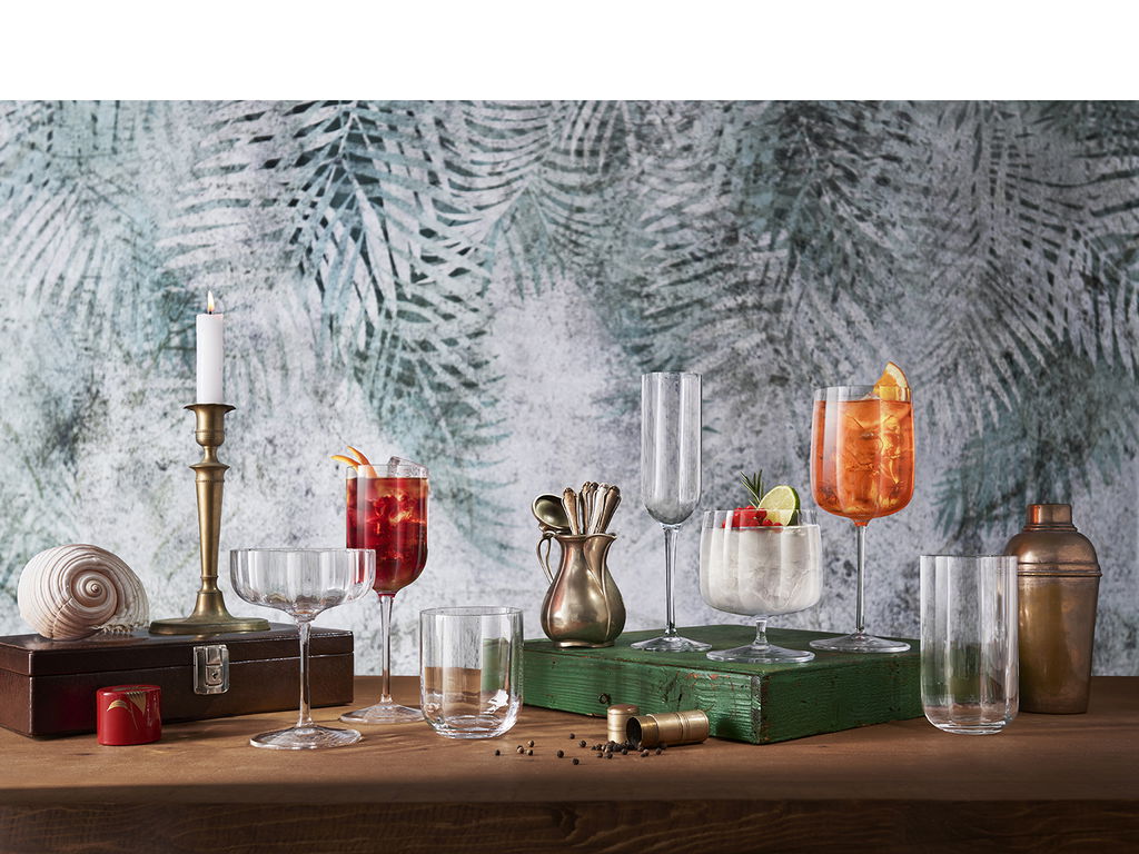 Luigi Bormioli Vandglas/whiskyglas Jazz 35 cl 4 stk.