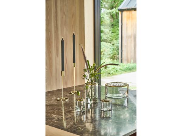 Villa Collection Lysestage 23cm Dia10cm guld Metal*