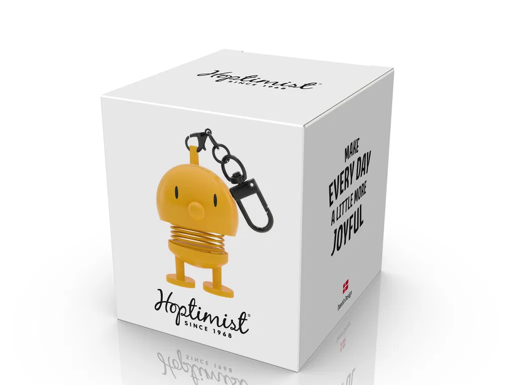 Hoptimist Bag charm, 4x3,4x5,9 cm, Gul