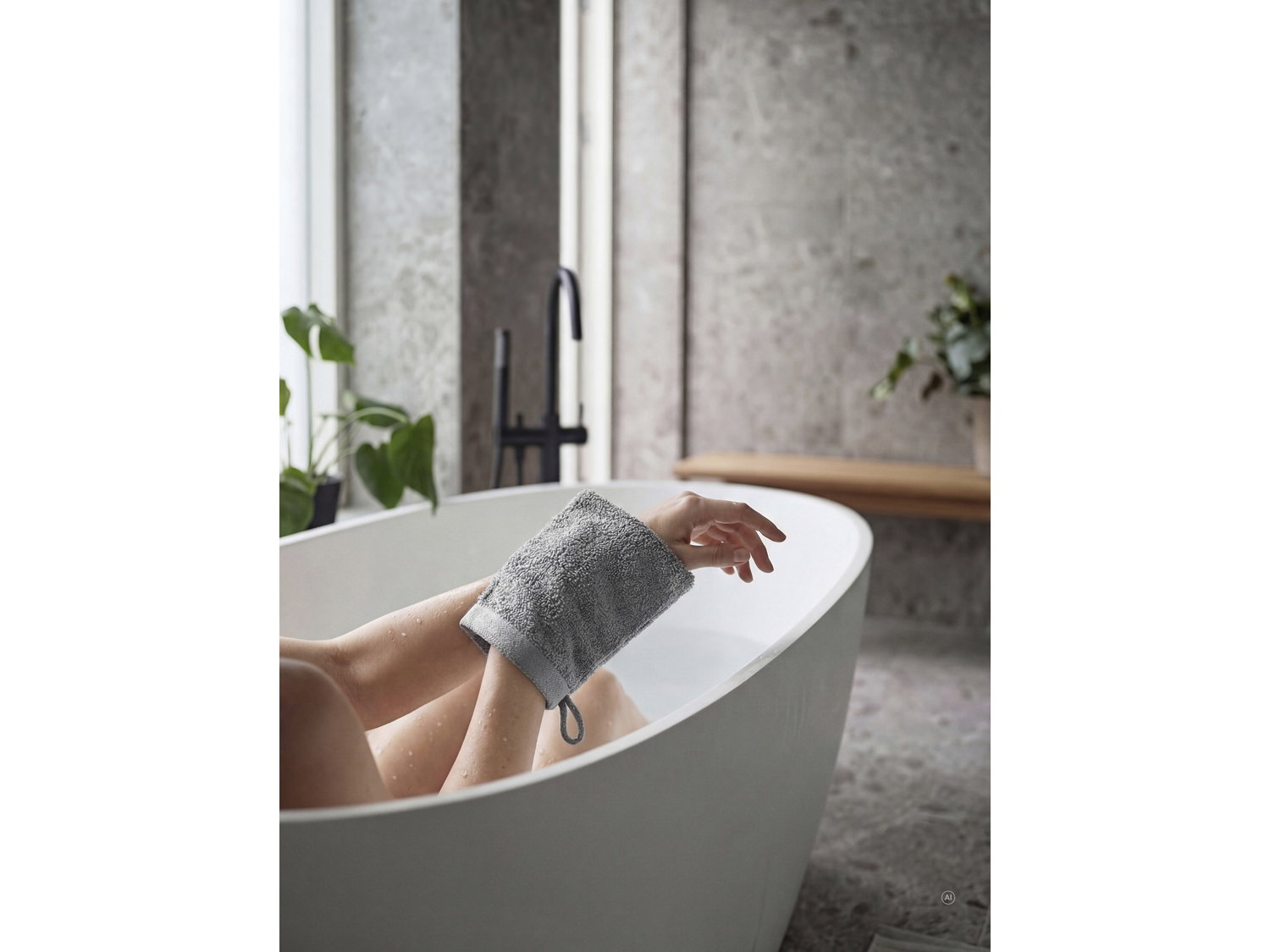 Vaskehandske Sauna Grey