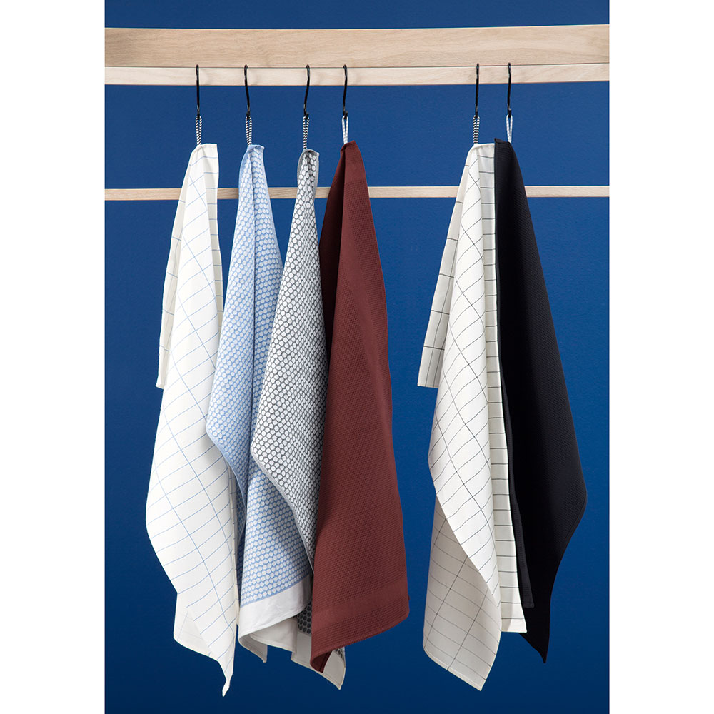 Tile Stone viskestykke, sort/off-hvid Tile Stone viskestykke, sort/off-hvid