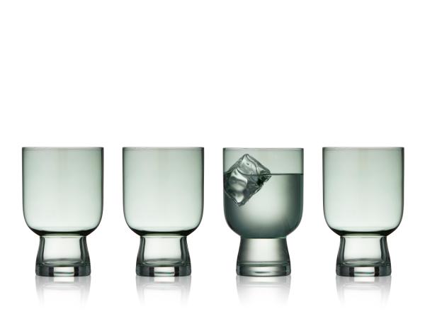 Lyngby Glas Sorrento Vandglas 30 cl 4 stk. Grøn