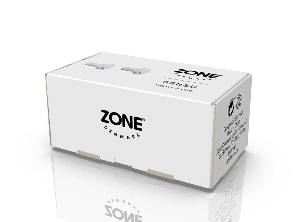 Zone Krog Sensu 2,5 x 3 cm 2 stk. Hvid Birk