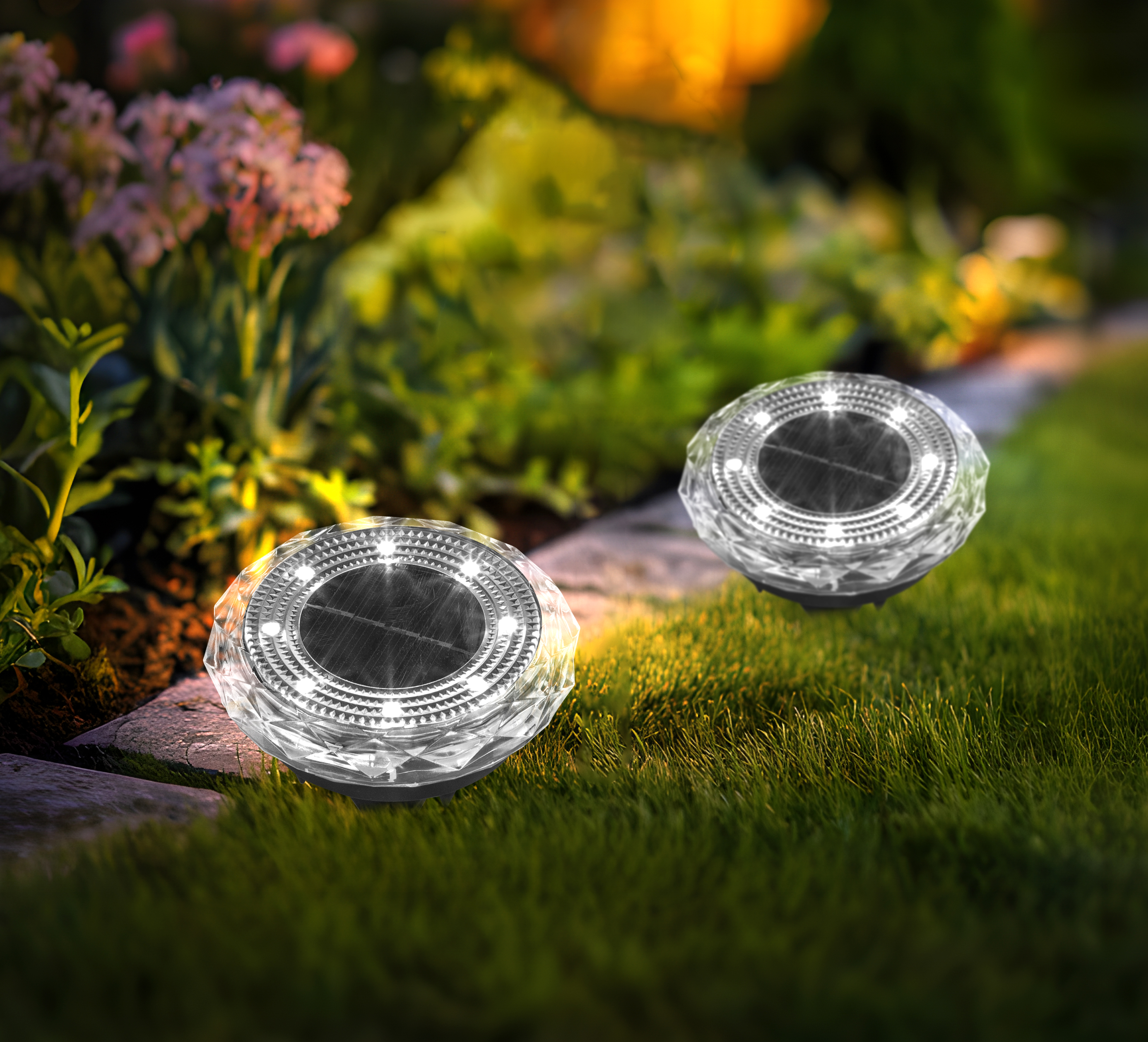 Skandi LED Solcelle Havespots - 8 LED