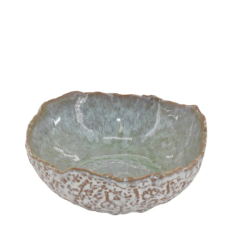 Keramikskål, grøn Keramikskål, grøn