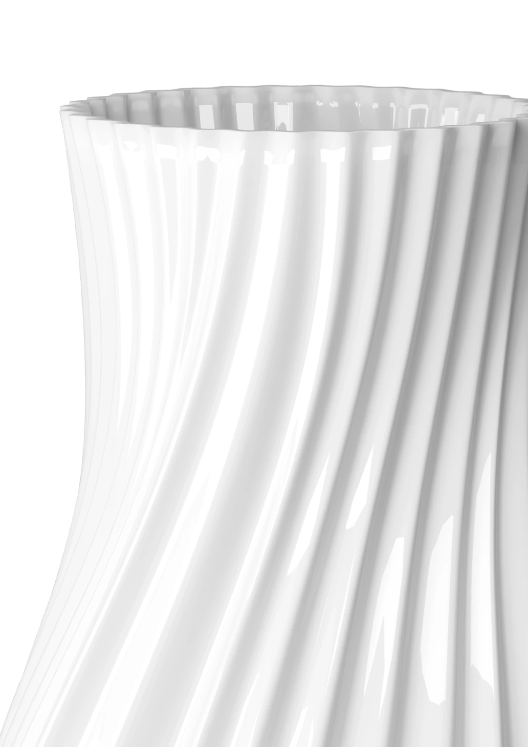 Twist Vase H31 cm hvid