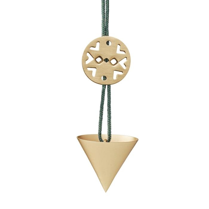 Nordic kræmmerhus ornament, mini - brass Nordic kræmmerhus ornament, mini - brass
