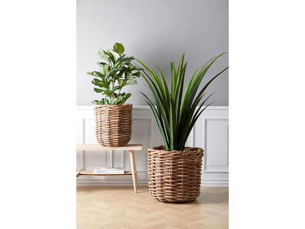 Villa Collection Planteskjuler kurv 2 stk. Naturrattan