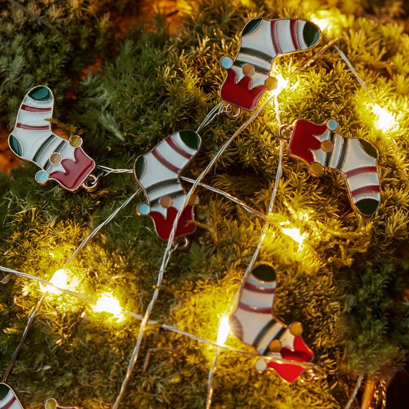 Sirius Nille, Julesok, Hvid/Rød/Sort, L90+30 cm