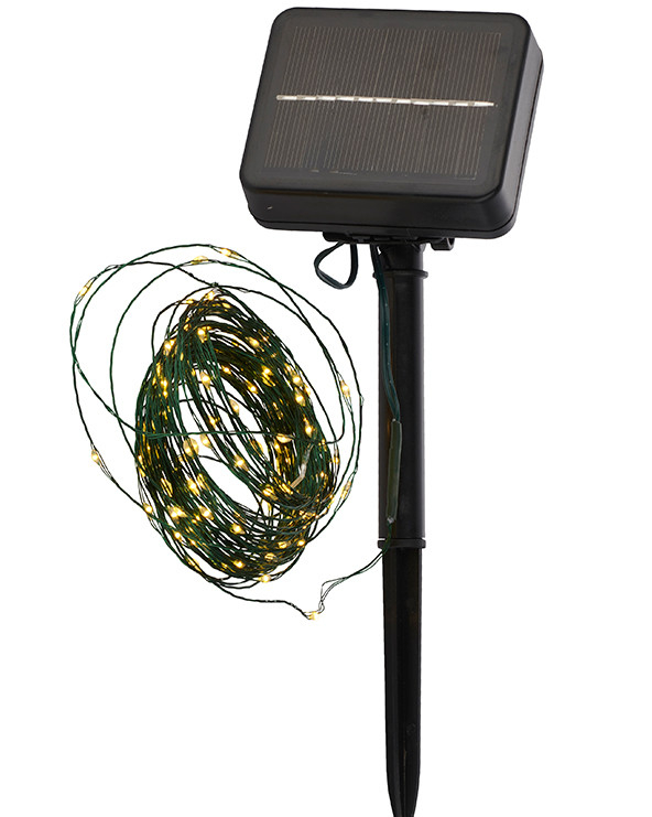 Knirke Solar 160 LED, 15,9 m, grøn Knirke Solar 160 LED, 15,9 m, grøn