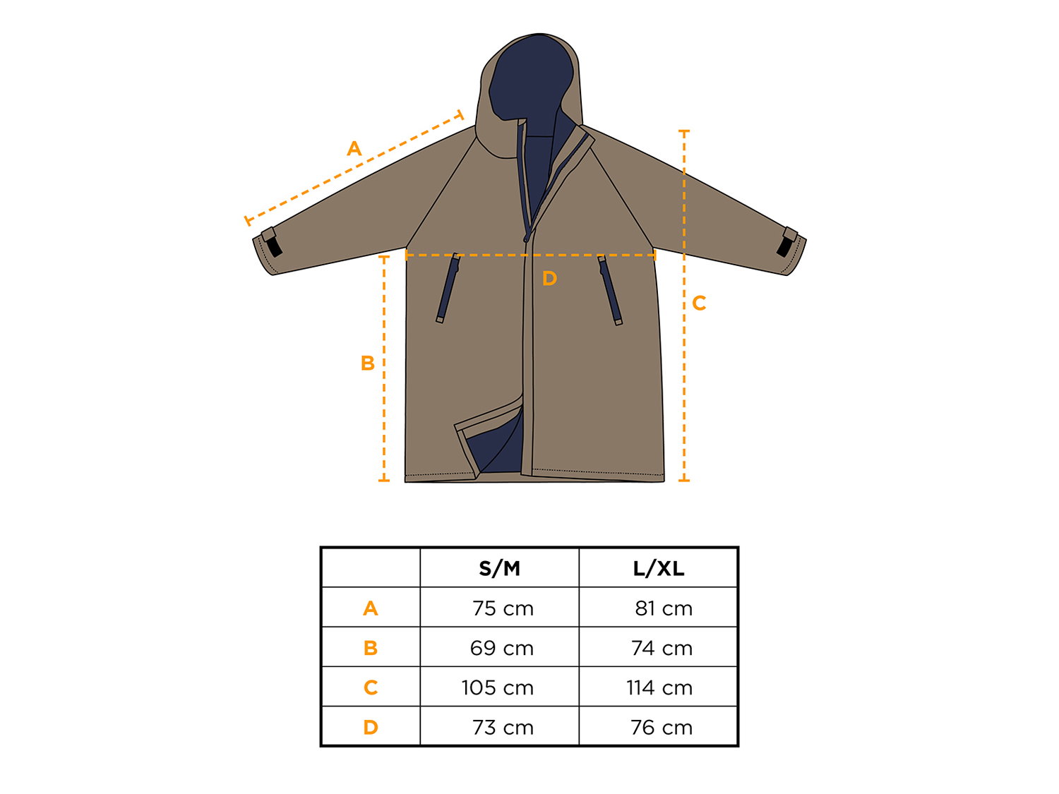 Södahl Vinterbadekåbe L/XL North Warm Taupe