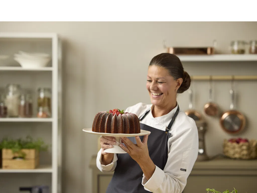 Blomsterbergs Bundt-kageform Slice Dia 24 x 10 cm Rose gold