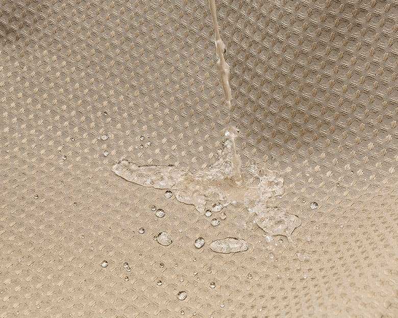 MOUD Home WAFFLE Badeforhæng i khaki - 180x200 cm MOUD Home WAFFLE Badeforhæng i khaki - 180x200 cm