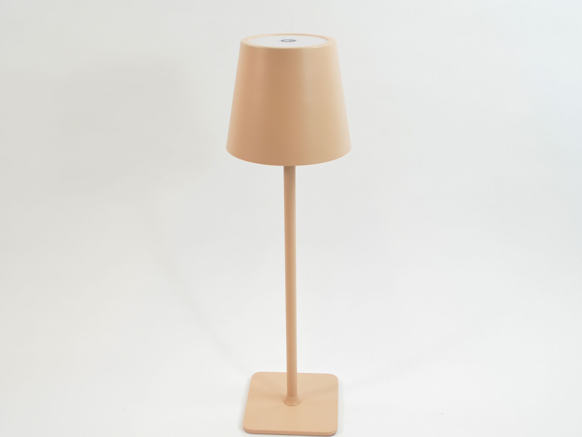 LED Batteri Lampe, IP54, USB-Ladekabel, 10x10x38cm, Peach