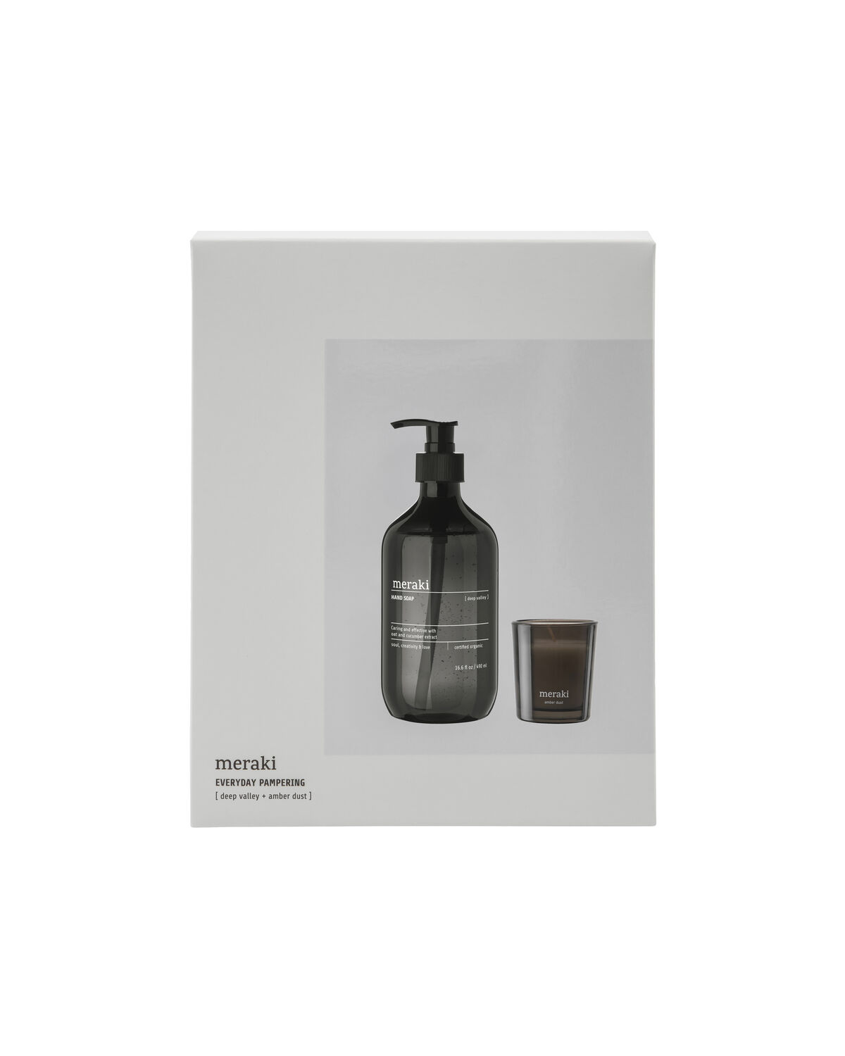 Gaveæske, Deep Valley Handsoap + Scented Candle Amber Dust, 490|60 ml|g