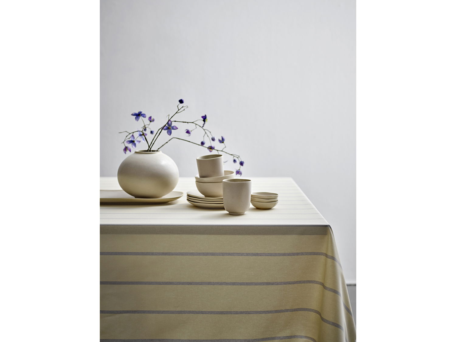 Södahl Echo Akryldug m. antislip, 140 cm, Gul - i metermål