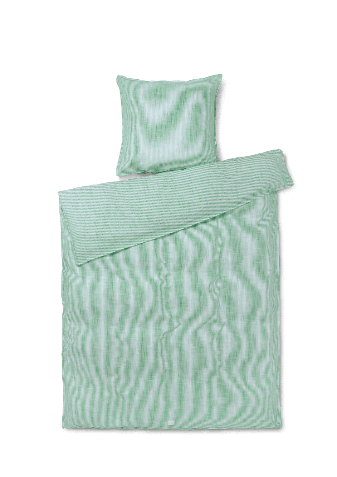 Monochrome Lines Sengetøj 150x210 cm grøn/hvid SE Monochrome Lines Sengetøj 150x210 cm grøn/hvid SE