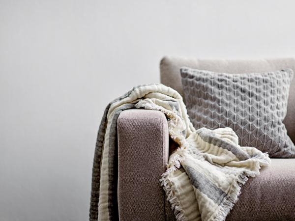 Södahl Scallop Pude 45 x 45 cm Grey*