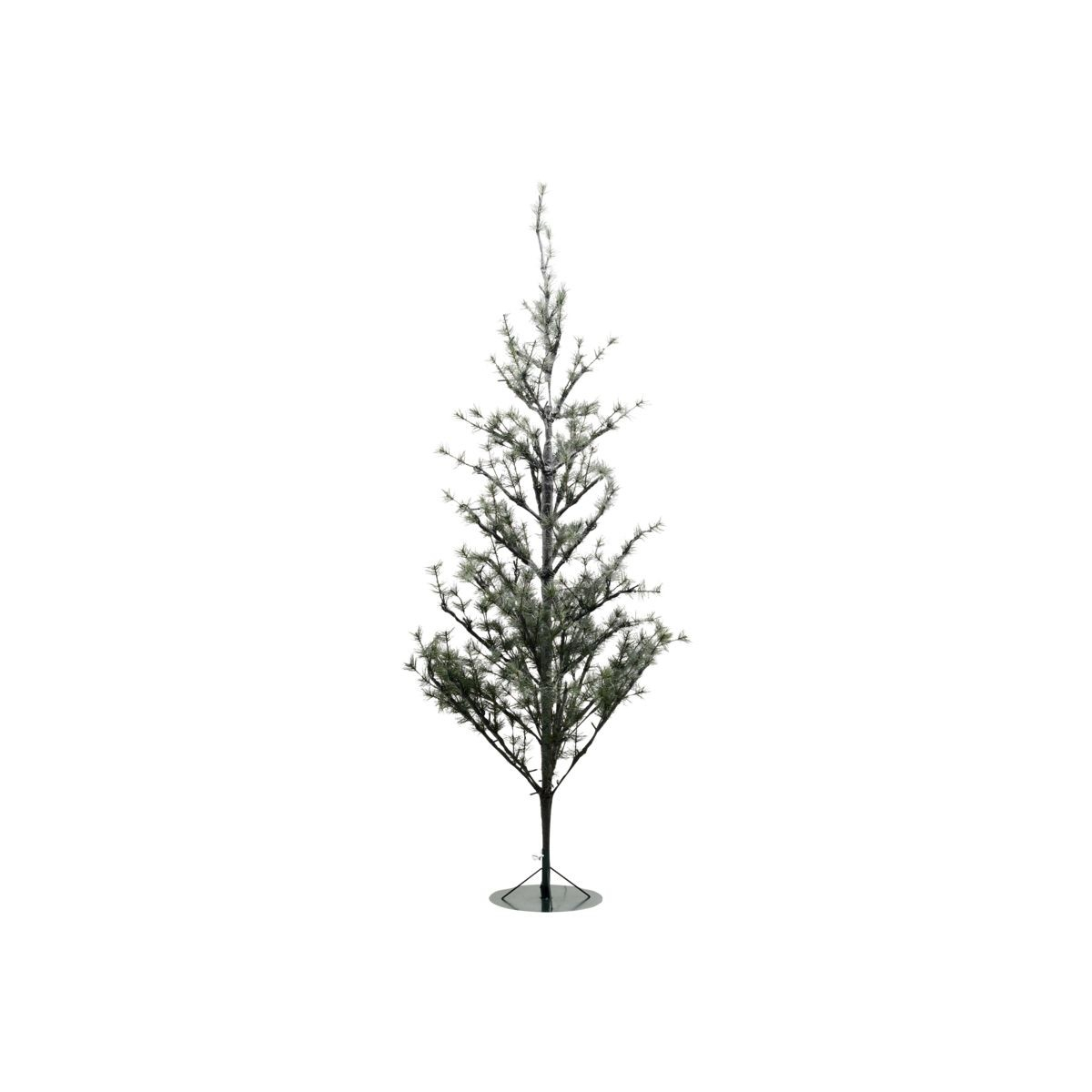 Juletræ, med 150 LED lys, Natur 180 cm