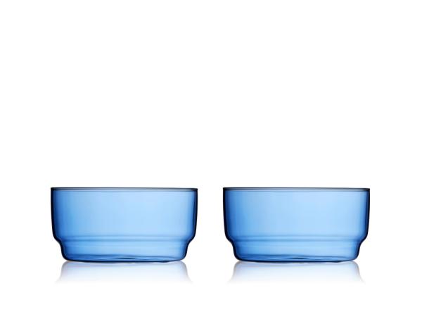 Lyngby Glas Torino Skål 12 cm 2 stk. Blå