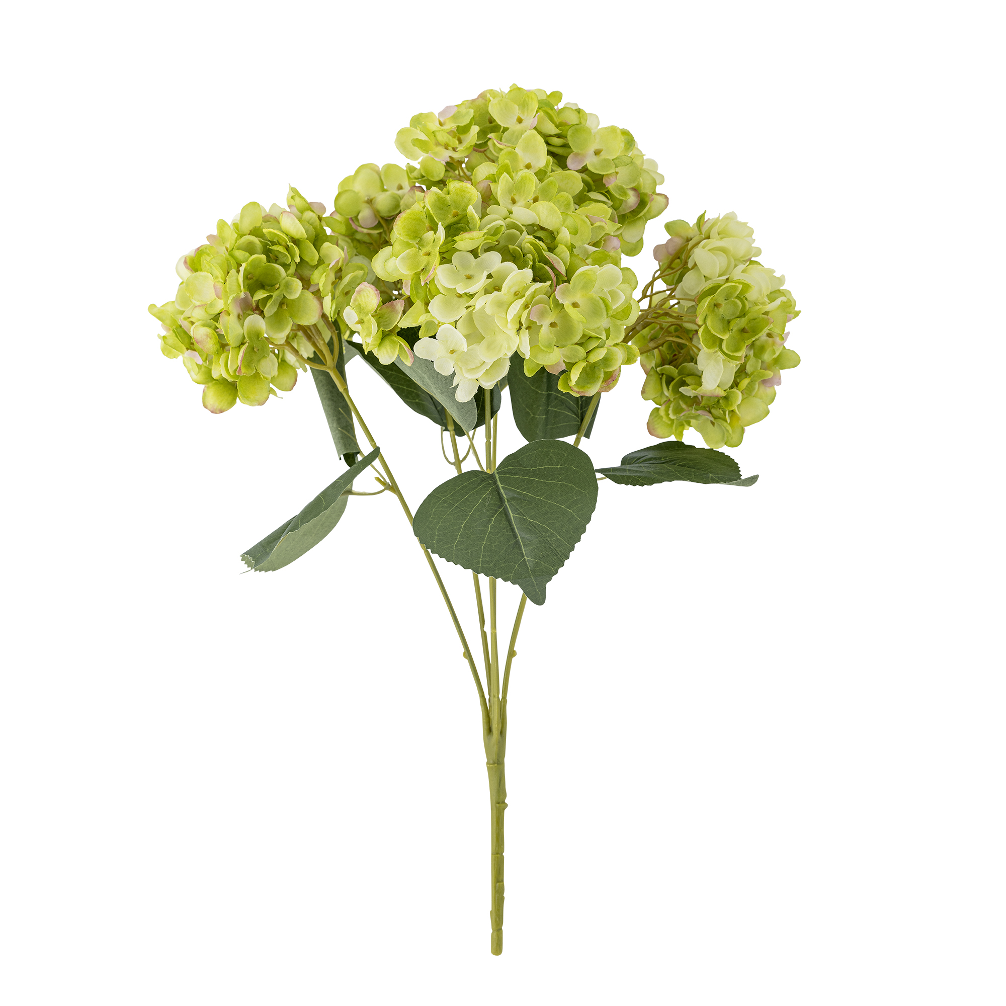 Hydrangea Stilk, Hvid, Kunstige Blomster, D28xH49 cm