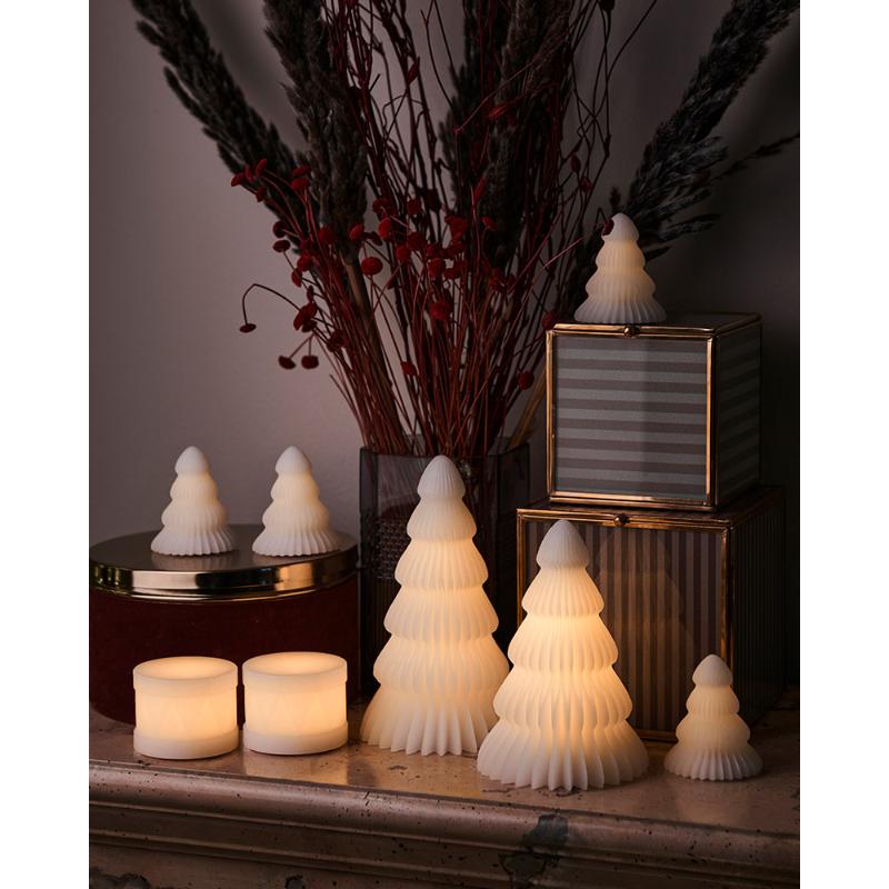 Claire Juletræ, Ø11xH16cm, Hvid Claire Juletræ, Ø11xH16cm, Hvid