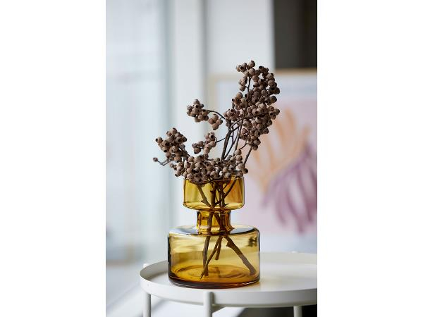 Lyngby Glas Tubular Vase 20 cm Amber*