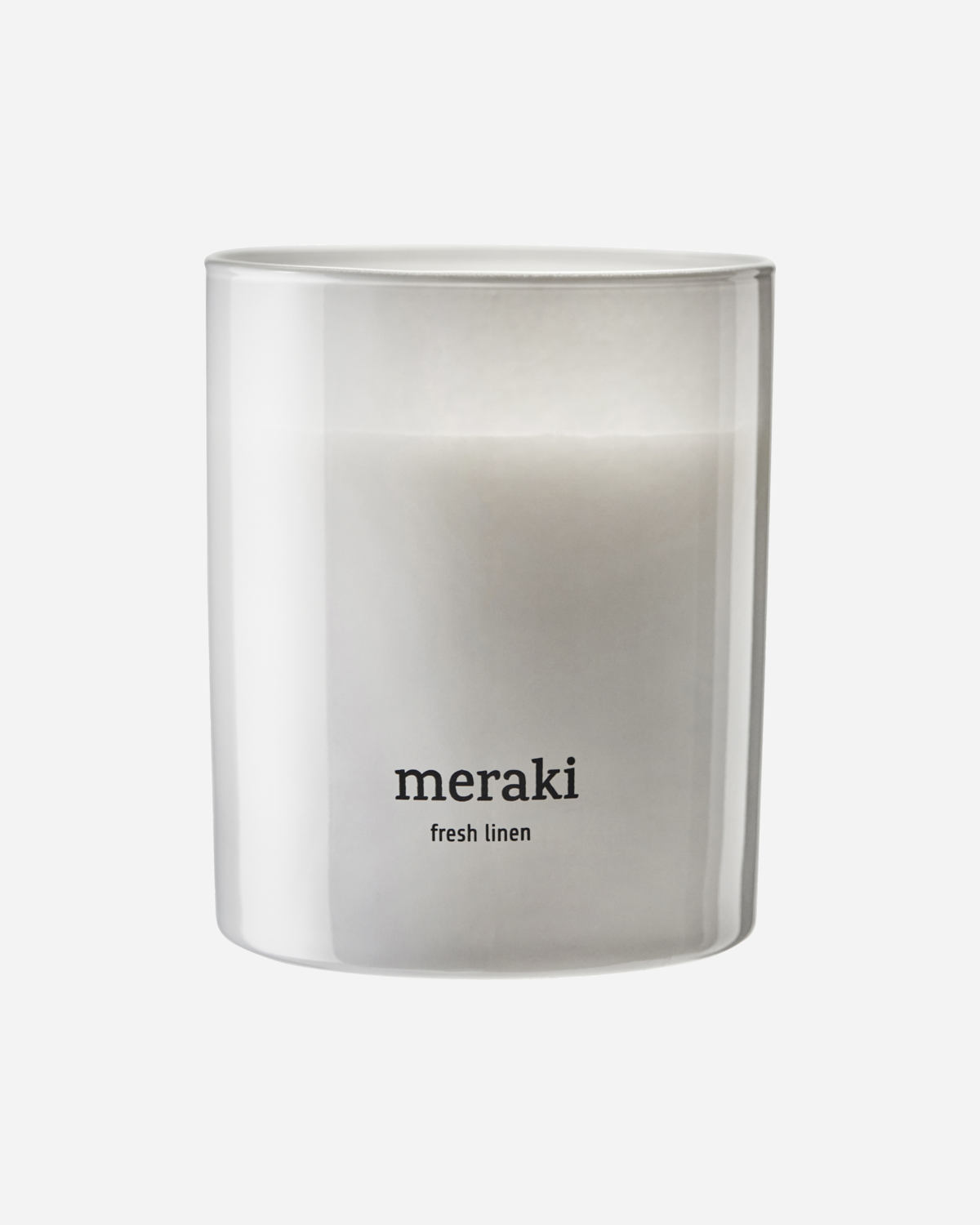 Meraki Duftlys, Fresh linen, Hvid