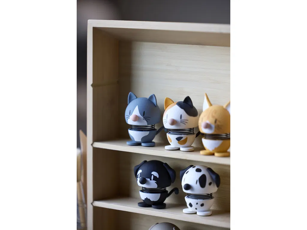 Hoptimist Schnauzer Hund, 4,4x5x4,9 cm, Mini, Sort