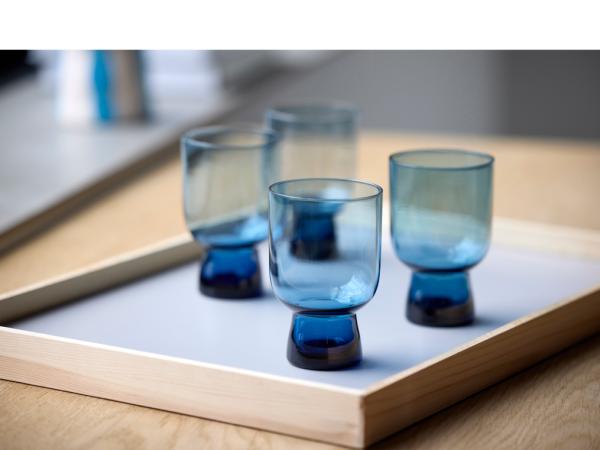 Lyngby Glas Sorrento Vandglas 30 cl 4 stk. Blå