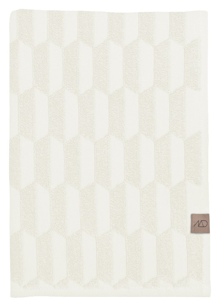 GEO Gæstehåndklæde, 35 x 55 cm, off white, 2-pak