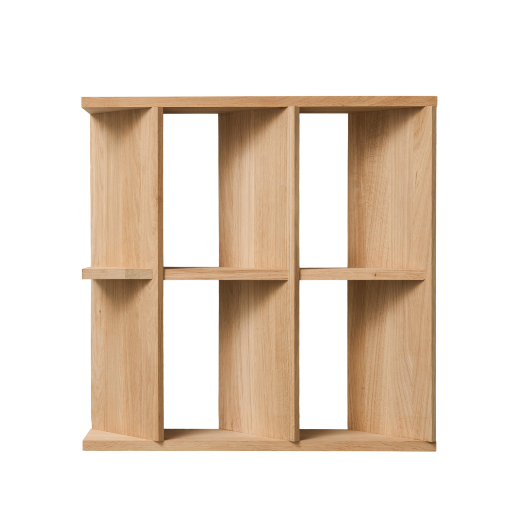 Fold Hylde, L56,8xD12xH60 cm - 100% Massiv Eg