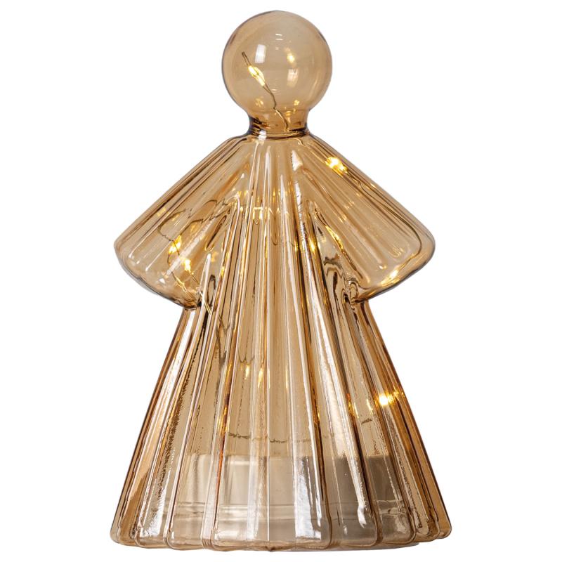 Alberte Engel H15 cm Amber, 10LED