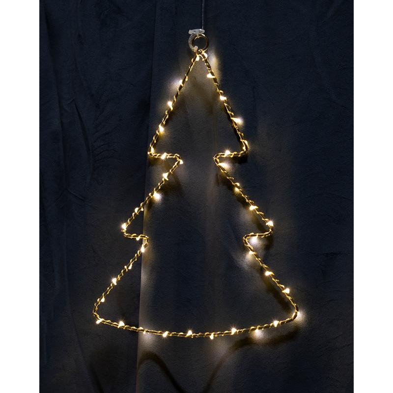 Liva LED juletræ H 30cm Guld*