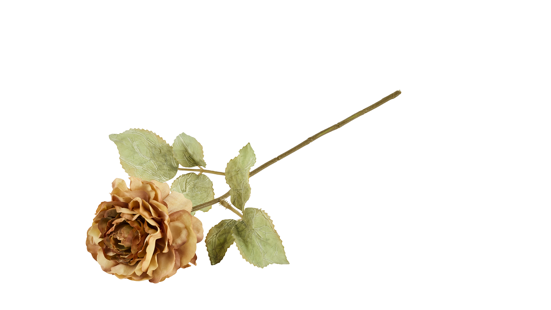 Silkeblomst Rose Antik 38 cm Gul